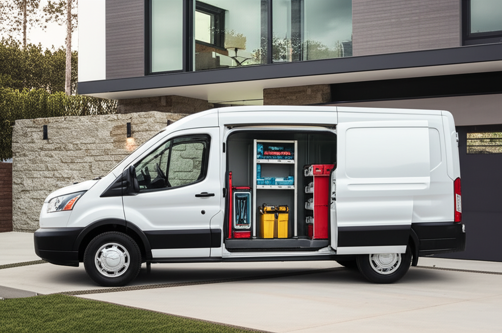 Professional appliance repair service vehicle