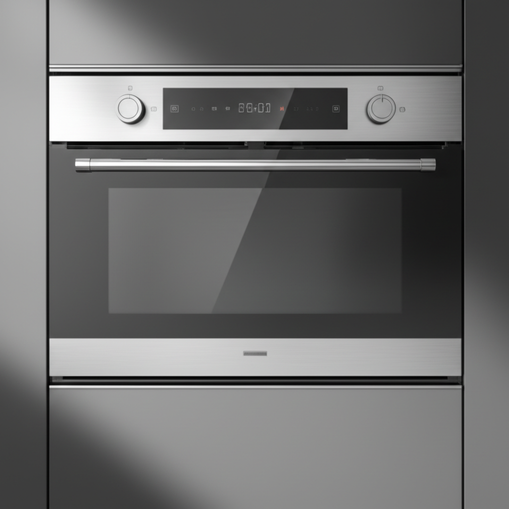 Built-in steam oven with digital controls